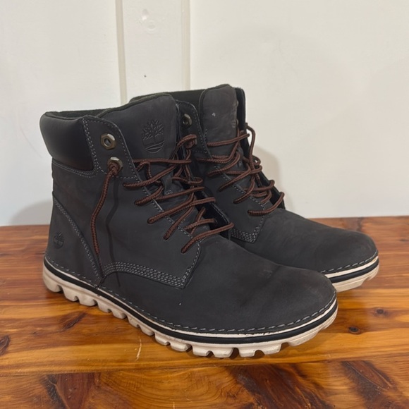 Timberland Shoes - Timberland Brookton 6" Dark Gray Nubuck Boots